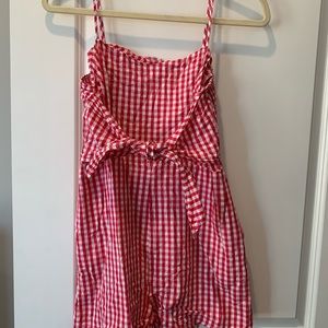 Red Checkered Romper